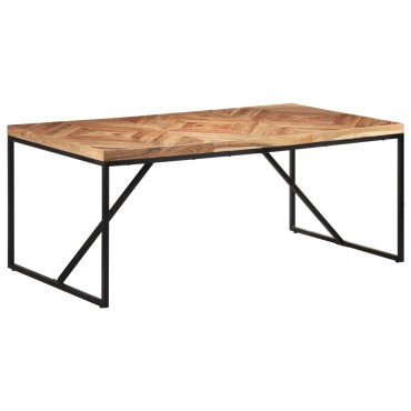 vidaXL Τραπεζαρία 180x90x76cm από Μασίφ Ξύλο Ακακίας/Μάνγκο 1 τεμ.