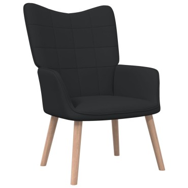 vidaXL Πολυθρόνα Relax Μαύρη Υφασμάτινη 61,5x69x95,5cm 1 τεμ.