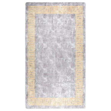 vidaXL Χαλί Πλενόμενο Αντιολισθητικό Γκρι 190x300cm