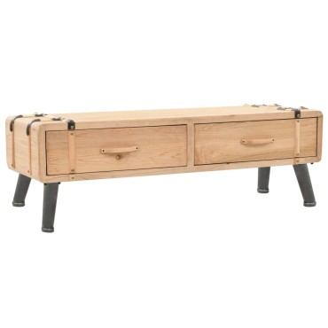 vidaXL Έπιπλο Τηλεόρασης 110x33x35cm από Μασίφ Ξύλο Ελάτης