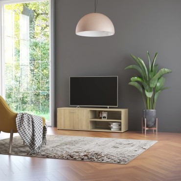 vidaXL Έπιπλο Τηλεόρασης Sonoma Δρυς 120x34x37cm από Επεξ. Ξύλο