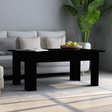 vidaXL Τραπεζάκι Σαλονιού Μαύρο 100x60x42cm από Επεξ. Ξύλο 1 τεμ.