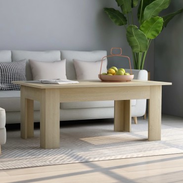 vidaXL Τραπεζάκι Σαλονιού Sonoma Δρυς 100x60x42cm από Επεξ. Ξύλο 1 τεμ.