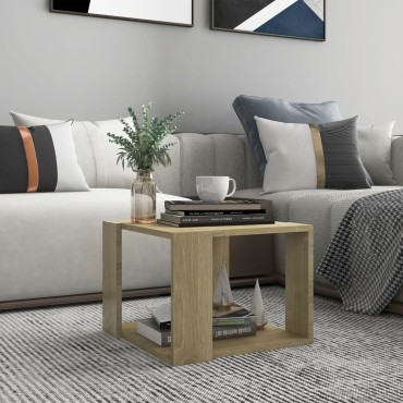 vidaXL Τραπεζάκι Σαλονιού Sonoma Δρυς 40x40x30cm Επεξεργασμένο Ξύλο 1 τεμ.