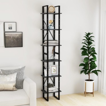 vidaXL Ψηλό Ντουλάπι Γκρι 40x30x210cm από Μασίφ Ξύλο Πεύκου 1 τεμ.
