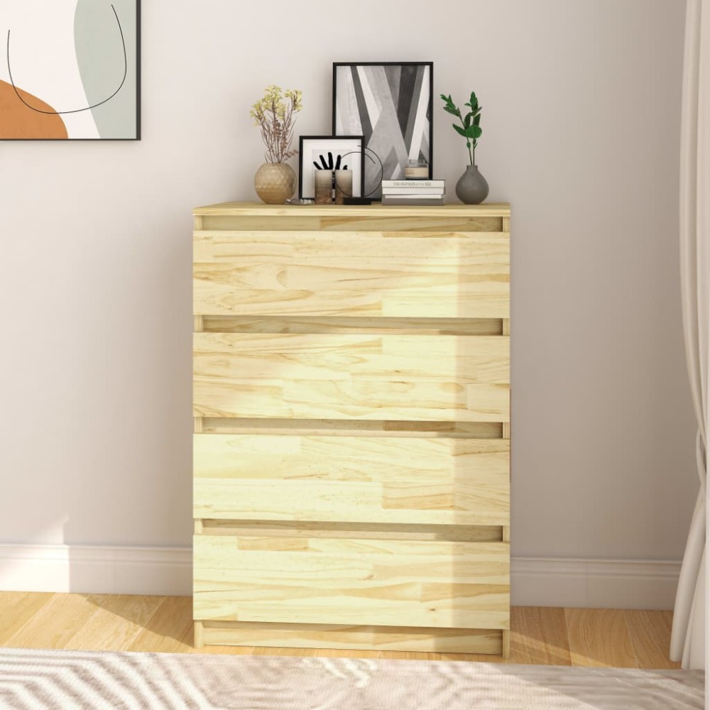 vidaXL Συρταριέρα 60x36x84cm από Μασίφ Ξύλο Πεύκου 1 τεμ.