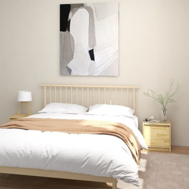 vidaXL Κομοδίνα 2 τεμ. 40x30,5x40cm από Μασίφ Ξύλο Πεύκου