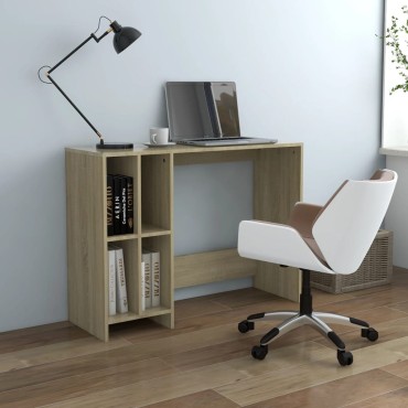 vidaXL Γραφείο Notebook Sonoma Oak 102,5x35x75cm από Επεξ. Ξύλο 1 τεμ.