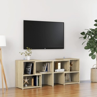 vidaXL Έπιπλο Τηλεόρασης Sonoma Δρυς 104x30x52cm από Επεξ. Ξύλο