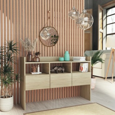vidaXL Μπουφές Sonoma Δρυς 105x30x70cm από Επεξ. Ξύλο 1 τεμ.