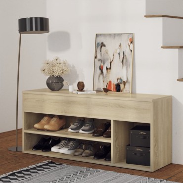 vidaXL Παπουτσοθήκη Sonoma Δρυς 105x30x45cm Επεξ. Ξύλο