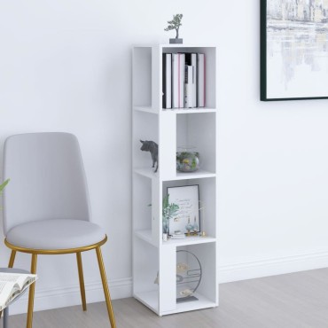 vidaXL Ντουλάπι Γωνία Λευκό 33x33x132cm από Μοριοσανίδα 1 τεμ.