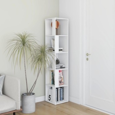 vidaXL Ντουλάπι Γωνία Λευκό 33x33x164,5cm από Επεξ. Ξύλο 1 τεμ.