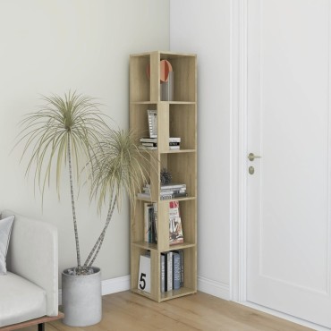 vidaXL Ντουλάπι Γωνία Sonoma Oak 33x33x164,5cm από Επεξ. Ξύλο 1 τεμ.