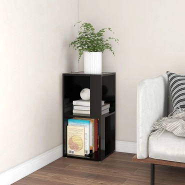 vidaXL Ντουλάπι Γωνιακό Μαύρο 33x33x67cm από Επεξ. Ξύλο 1 τεμ.