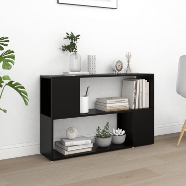 vidaXL Βιβλιοθήκη Μαύρη 100x24x63cm από Επεξεργασμένο Ξύλο 1 τεμ.