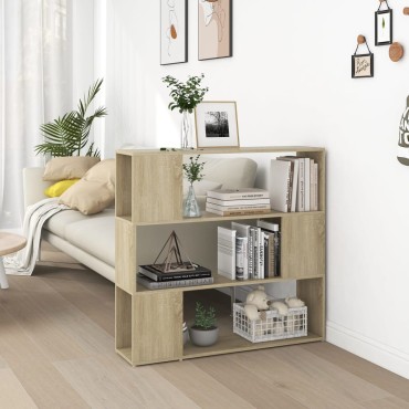 vidaXL Βιβλιοθήκη/Διαχωριστικό Χώρου Sonoma Δρυς 100x24x94cm 1 τεμ.