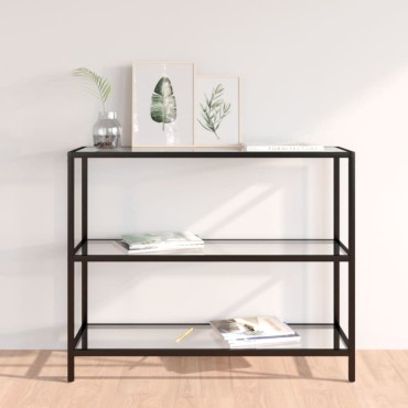 vidaXL Ράφι Διαφανές 100x36x90cm από Ψημένο Γυαλί 1 τεμ.