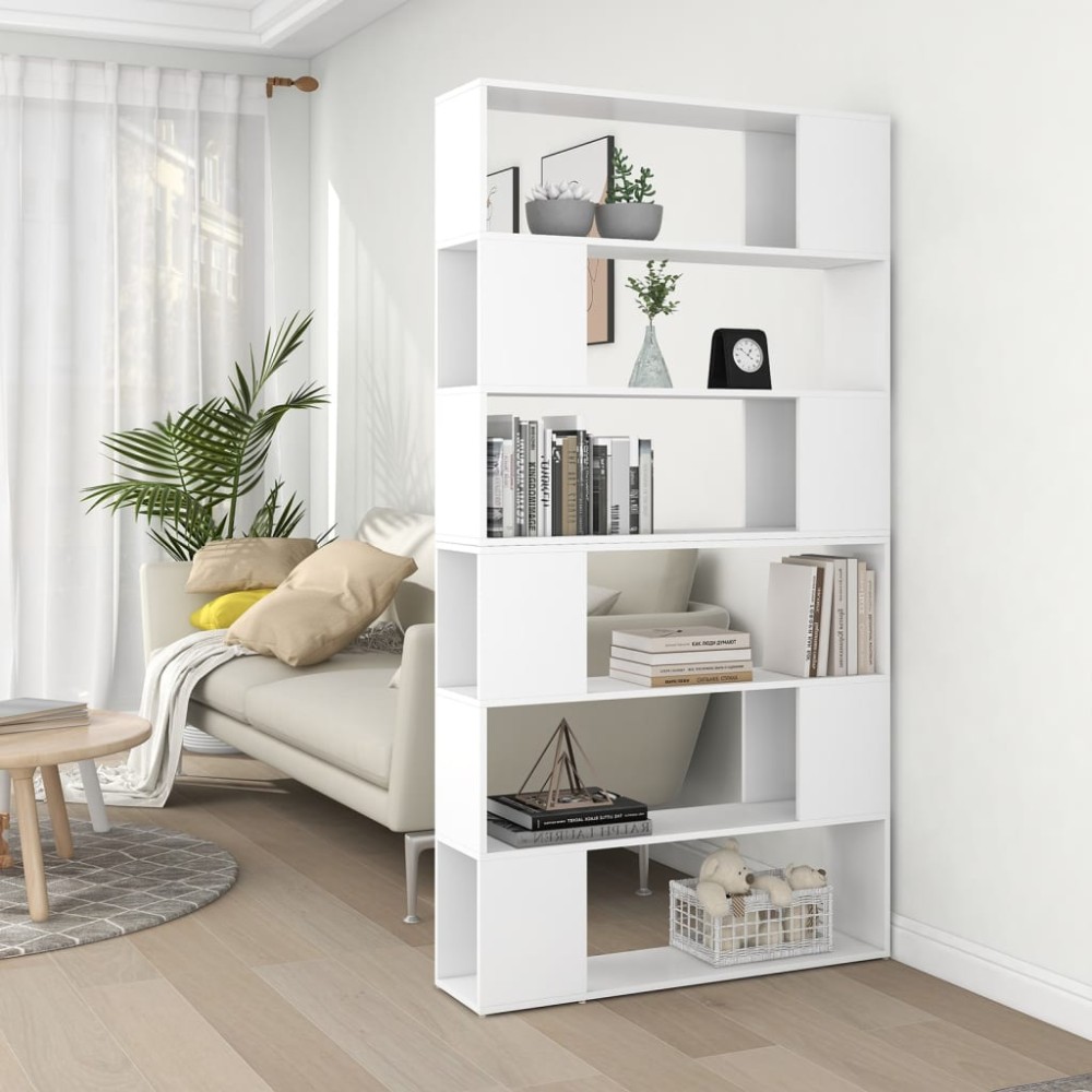 vidaXL Βιβλιοθήκη/Διαχωριστικό Χώρου Λευκό 100x24x188cm 1 τεμ.