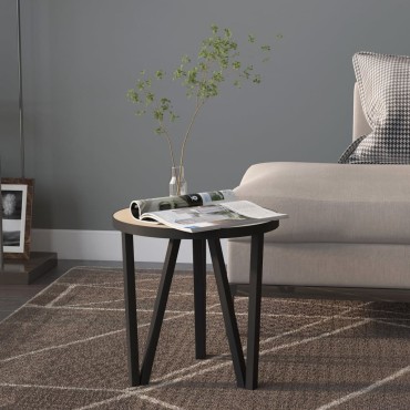 vidaXL Τραπεζάκι Sonoma Δρυς από MDF 35x34cm 1 τεμ.