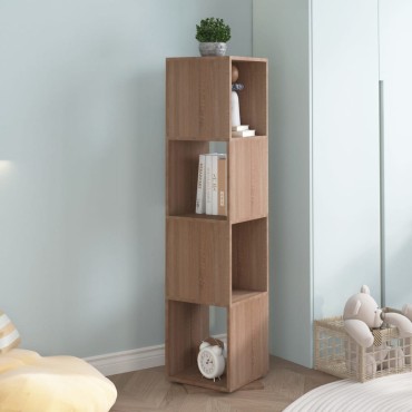 vidaXL Ντουλάπι Περιστρ. Sonoma Δρυς 34,5x34,5x75,5cm Επεξ. Ξύλο 1 τεμ.