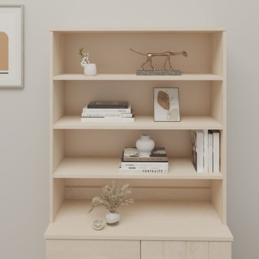 vidaXL Πάνω Μέρος για Ντουλάπι HAMAR Μελί 90x30x100cm Ξύλο Πεύκου 1 τεμ.