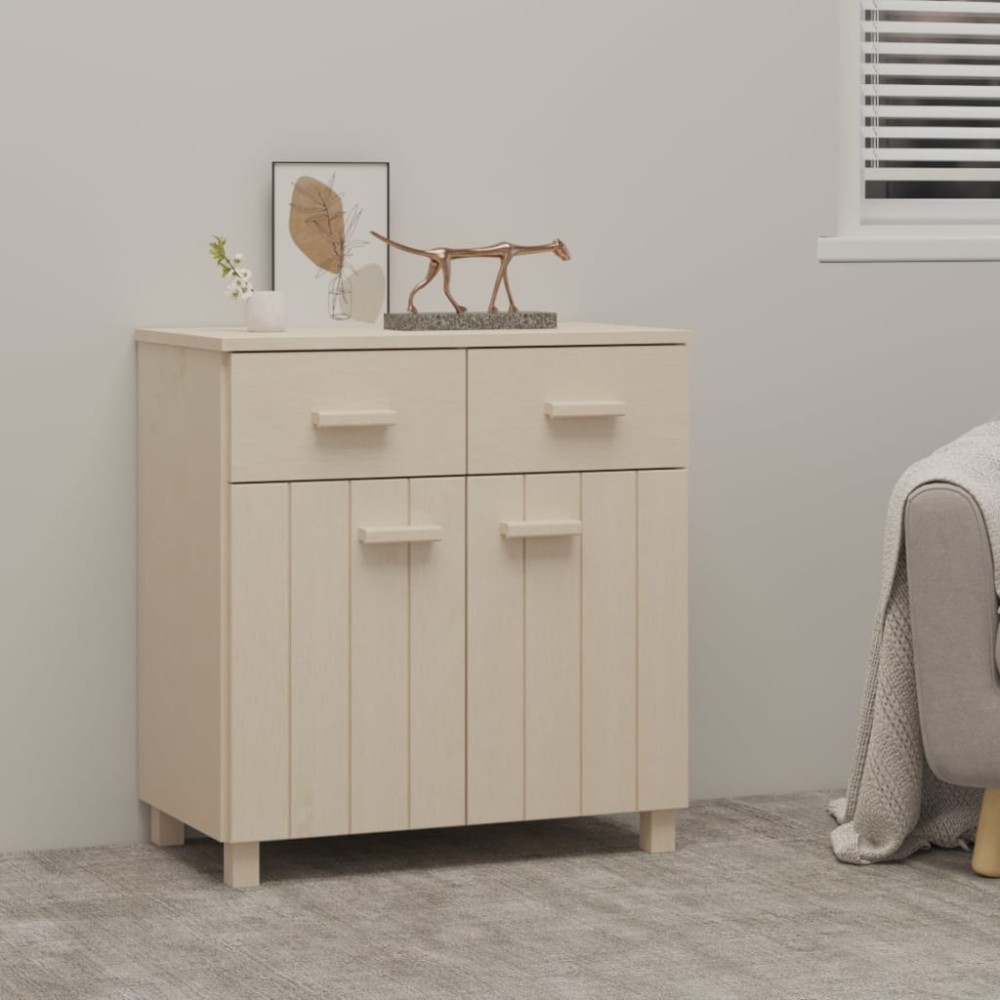 vidaXL Συρταριέρα HAMAR Καφέ Μελί 79x40x80cm Μασίφ Ξύλο Πεύκου 1 τεμ.