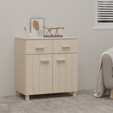 vidaXL Συρταριέρα HAMAR Καφέ Μελί 79x40x80cm Μασίφ Ξύλο Πεύκου 1 τεμ.