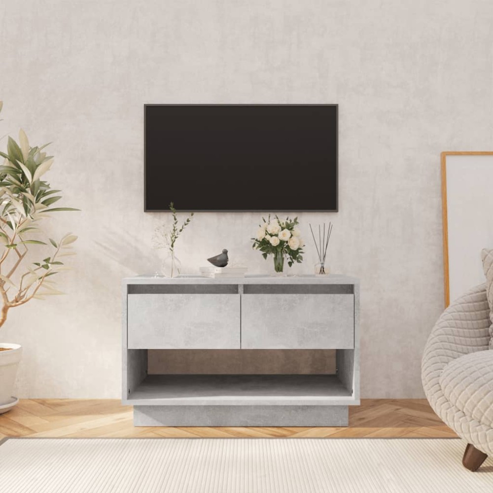 vidaXL Έπιπλο Τηλεόρασης Γκρι Σκυρ. 70x41x44cm Επεξ. Ξύλο