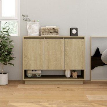 vidaXL Συρταριέρα Sonoma Δρυς 97x31x75cm Επεξεργασμένο Ξύλο 1 τεμ.