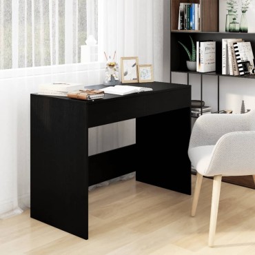 vidaXL Γραφείο Μαύρο 101x50x76,5cm από Επεξεργασμένο Ξύλο 1 τεμ.