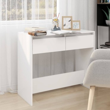 vidaXL Τραπέζι Κονσόλα Λευκό 89x41x76,5cm από Επεξεργασμένο Ξύλο 1 τεμ.