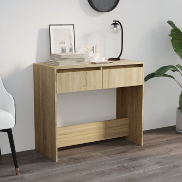 vidaXL Τραπέζι Κονσόλα Sonoma Δρυς 89x41x76,5cm Επεξεργασμένο Ξύλο 1 τεμ.