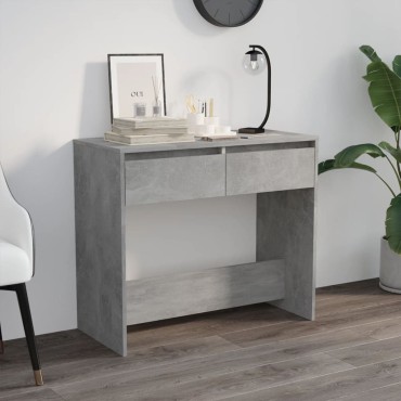vidaXL Τραπεζάκι κονσόλα Γκρι Σκυρ. 89x41x76,5cm Επεξεργασμένο Ξύλο 1 τεμ.