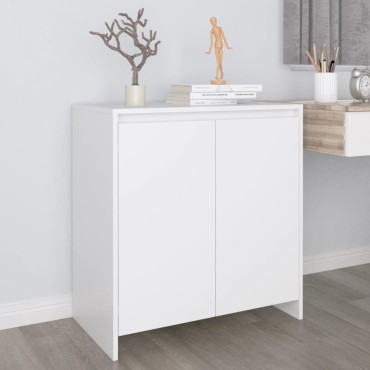 vidaXL Μπουφές Λευκός 70x41x75cm από Επεξεργασμένο Ξύλο 1 τεμ.