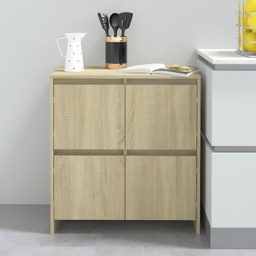 vidaXL Μπουφές Sonoma Δρυς 70x41x75cm από Επεξεργασμένο Ξύλο 1 τεμ.