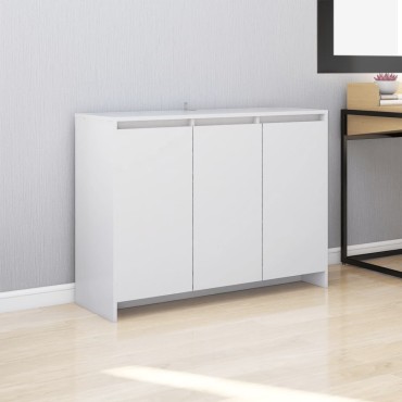 vidaXL Μπουφές Λευκός 102x33x75cm από Επεξ. Ξύλο 1 τεμ.