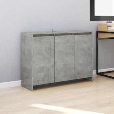 vidaXL Ντουλάπι Γκρι Σκυροδέματος 102x33x75cm Επεξεργασμένο Ξύλο 1 τεμ.