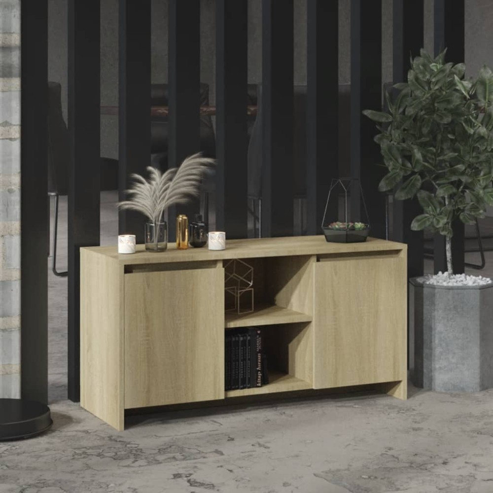 vidaXL Έπιπλο Τηλεόρασης Sonoma Δρυς 102x37,5x52,5cm Επεξεργ. Ξύλο