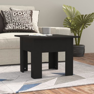 vidaXL Τραπεζάκι Σαλονιού Μαύρο 55x55x42cm Επεξεργασμένο Ξύλο 1 τεμ.
