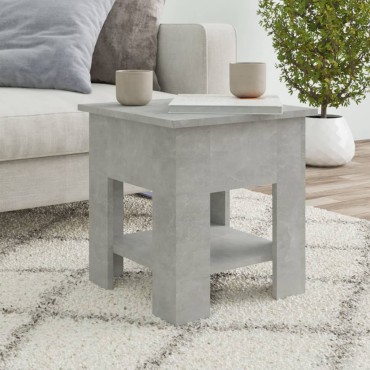 vidaXL Τραπεζάκι Σαλονιού Γκρι Σκυρ. 40x40x42cm από Συνθετικό Ξύλο 1 τεμ.