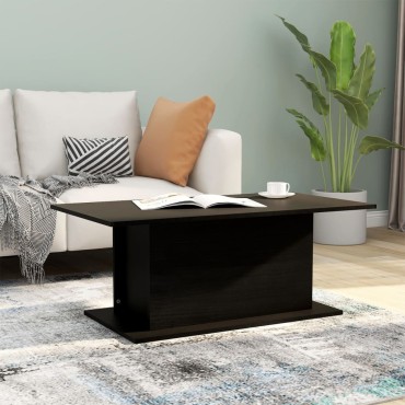 vidaXL Τραπεζάκι Σαλονιού Μαύρο 102x55,5x40cm Επεξεργ. Ξύλο 1 τεμ.