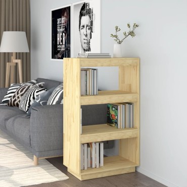 vidaXL Βιβλιοθήκη/Διαχωριστικό Χώρου 60x35x103cm Μασίφ Ξύλο Πεύκου 1 τεμ.