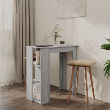 vidaXL Τραπέζι Κονσόλα Γκρι Sonoma 102x50x103,5cm από Επεξεργ. Ξύλο 1 τεμ.