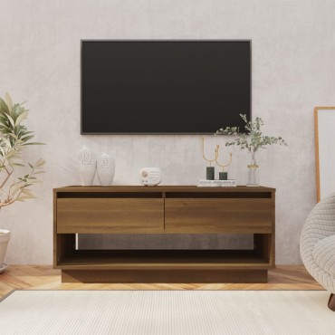 vidaXL Έπιπλο Τηλεόρασης Καπνιστή Δρυς 102x41x44cm Επεξεργασμένο Ξύλο