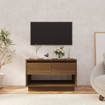 vidaXL Έπιπλο Τηλεόρασης Καφέ Δρυς 70x41x44cm Επεξεργασμένο Ξύλο
