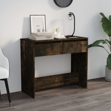 vidaXL Τραπέζι Κονσόλα Καπνιστή Δρυς 89x41x76,5cm Επεξεργασμένο Ξύλο 1 τεμ.