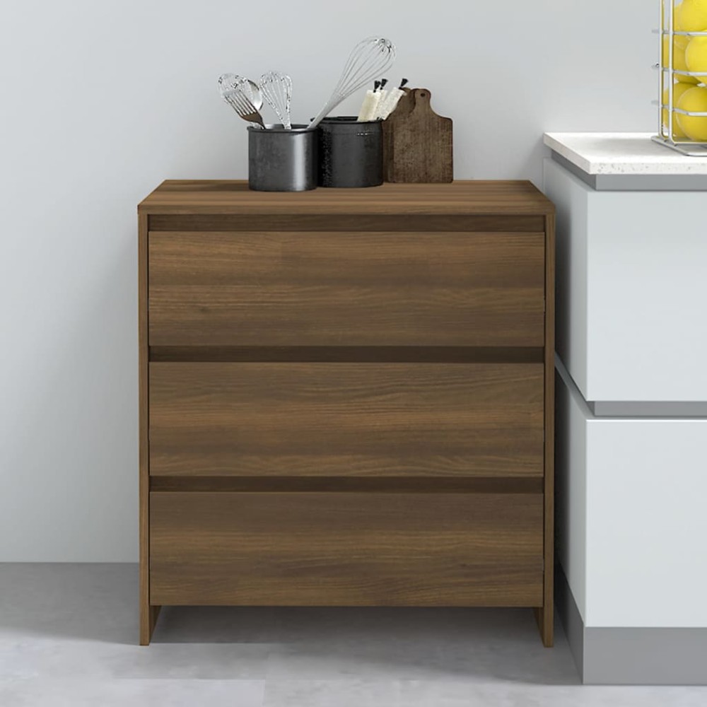 vidaXL Μπουφές Καφέ Δρυς 70x41x75cm από Επεξεργασμένο Ξύλο 1 τεμ.