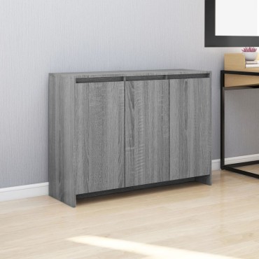 vidaXL Μπουφές Γκρι Sonoma 102x33x75cm από Επεξεργασμένο Ξύλο 1 τεμ.