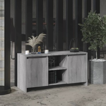 vidaXL Έπιπλο Τηλεόρασης Γκρι Sonoma 102x37,5x52,5cm από Επεξ. Ξύλο